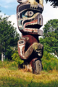 Alert bay totem pole