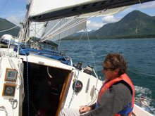 Woman Sailing